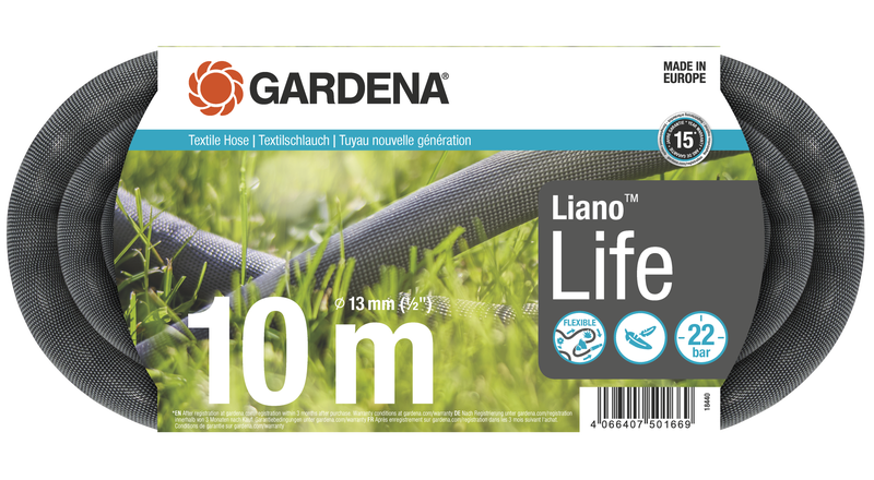 Gardena Textilná hadica Liano™ Life (1/2"), 10 m