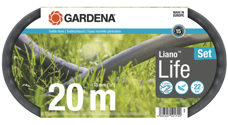 Gardena Textilná hadica Liano™ Life 20 m - súprava