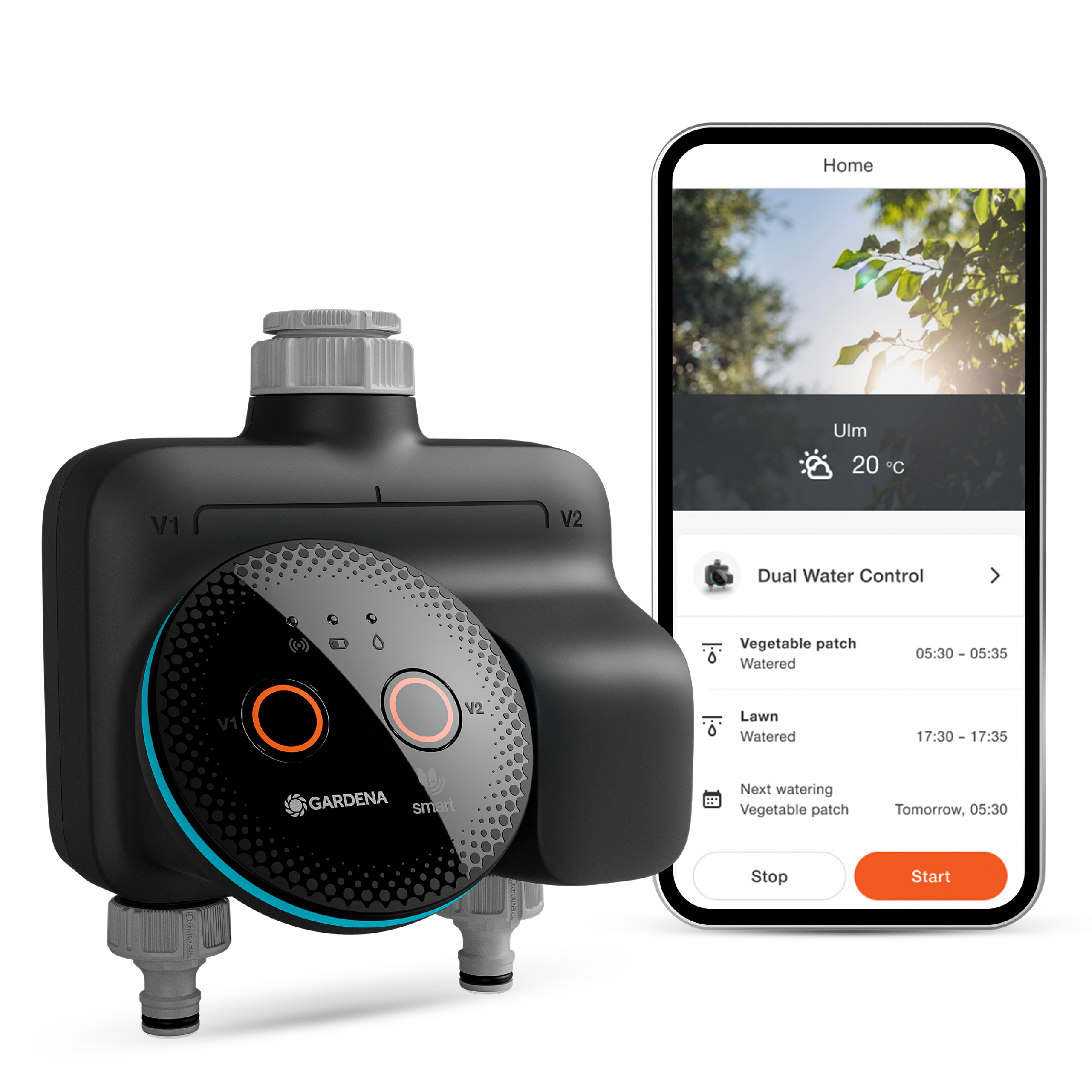 Gardena smart zavlažovací počítač Dual, zavlažovacie počítače; smart