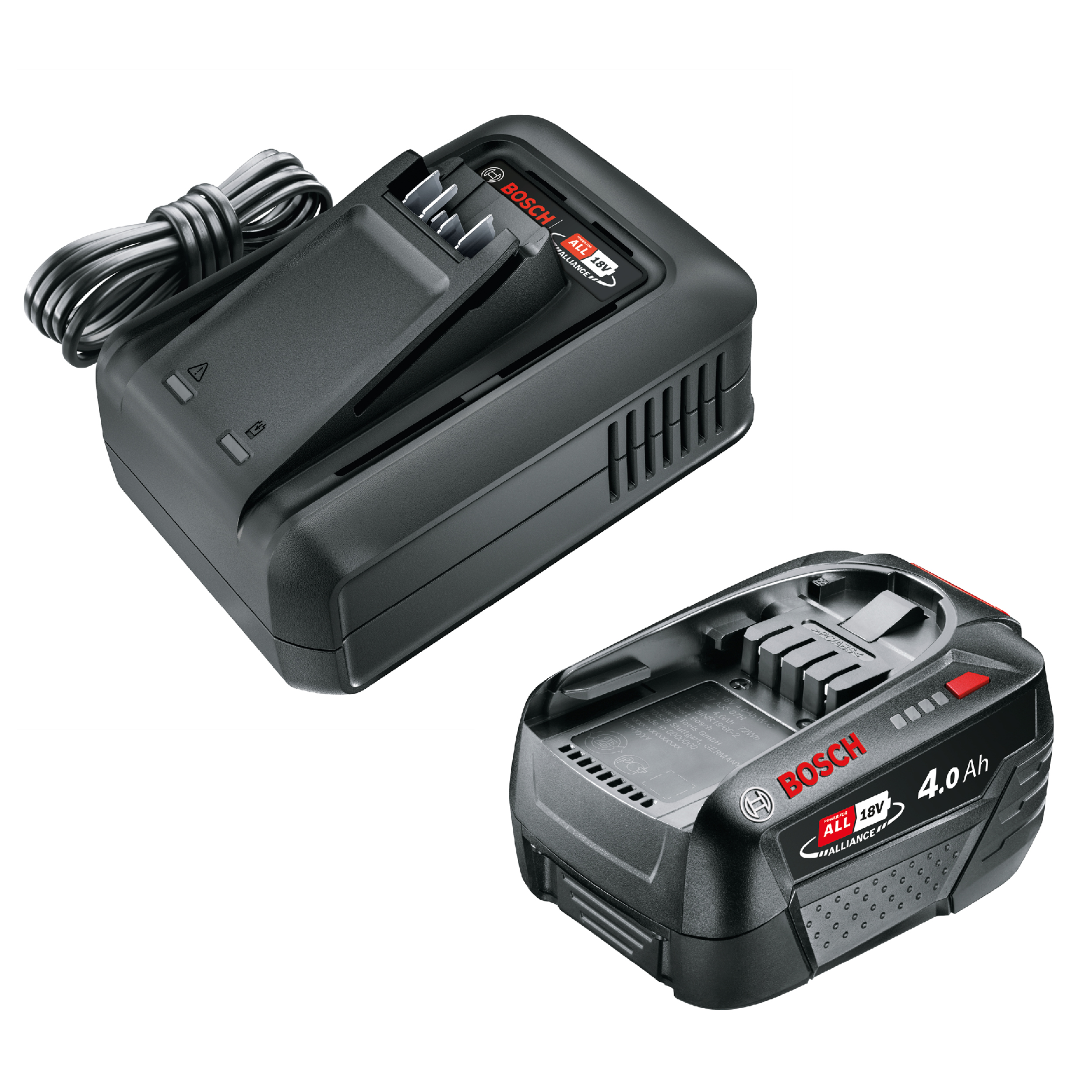 Gardena Štartovacia sada P4A QC AL18V-44+1x4.0Ah, Akumulátory a nabíjačky