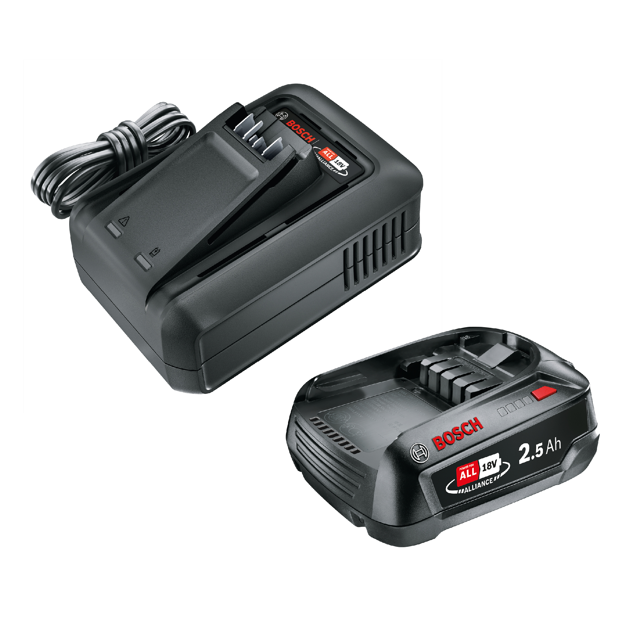 Gardena Štartovacia súprava P4A QC AL18V-44+1x2.5Ah, Akumulátory a nabíjačky