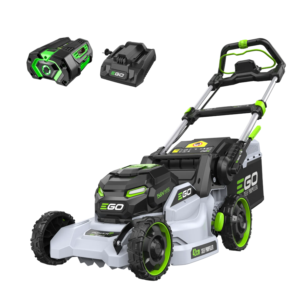 Akumulátorová kosačka EGO POWER+ 42 cm s pojazdom-SADA s batériou a nabíjačkou
