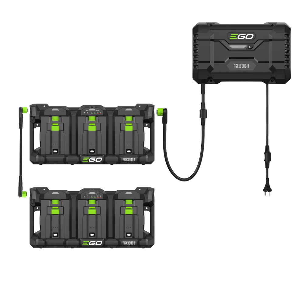 Nabíjací Hub EGO Power+ 1600 W centrálna jednotka systému PRO X-SADA s 3portovými nabíjacími slotmi