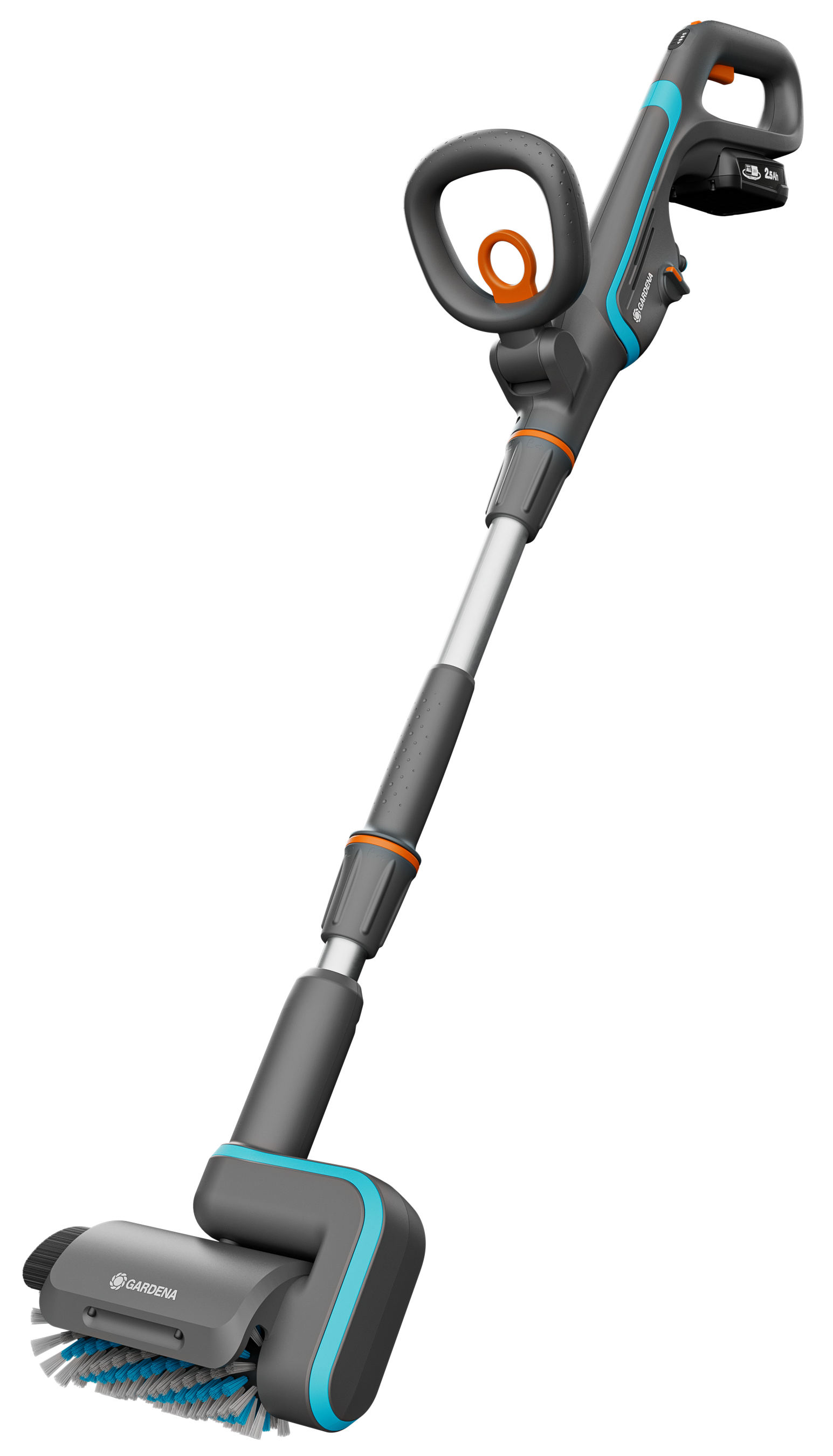 Gardena Multi čistič AquaBrush Patio 03/18V P4A, pripravený na použitie