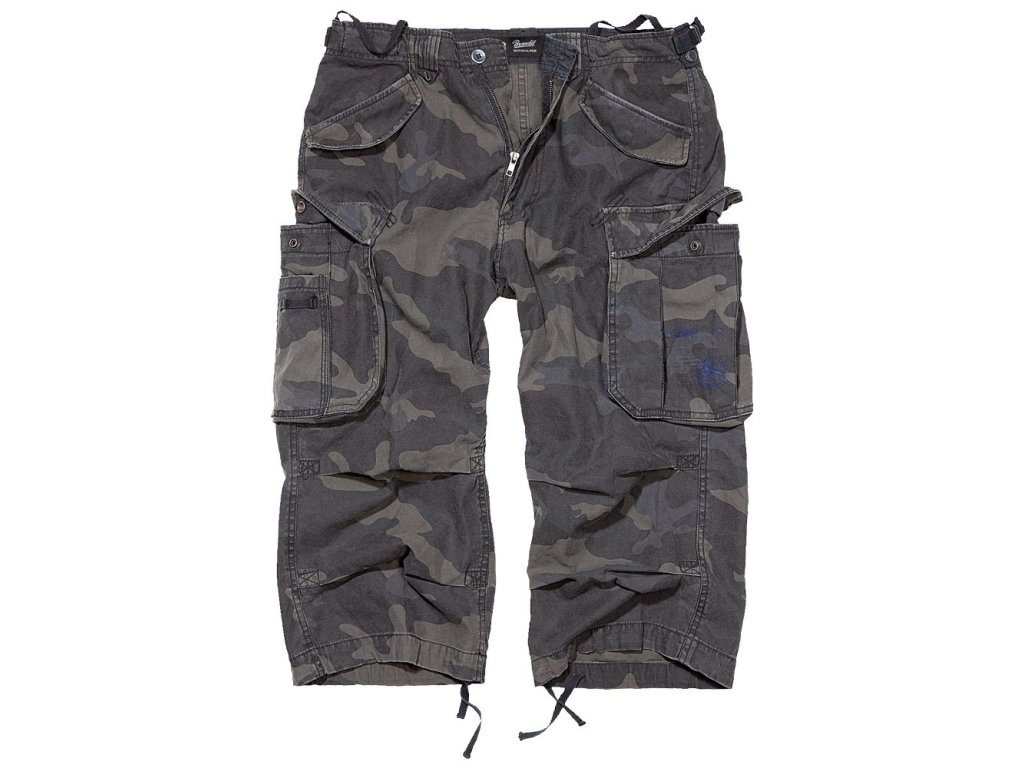 Kraťasy 3/4 INDUSTRY vintage DARK CAMO (barva DARK CAMO, velikost L)