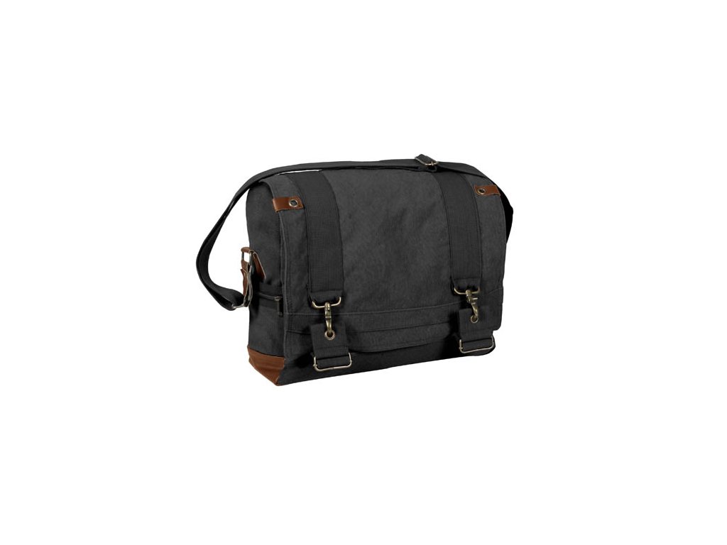 Taška VINTAGE přes rameno B-15 PILOT MESSENGER ČERNÁ