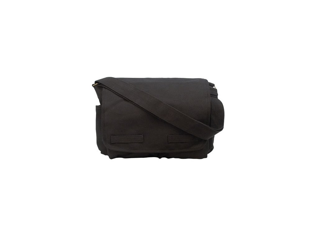 Taška VINTAGE přes rameno 38 x 28 x 15 cm ČERNÁ