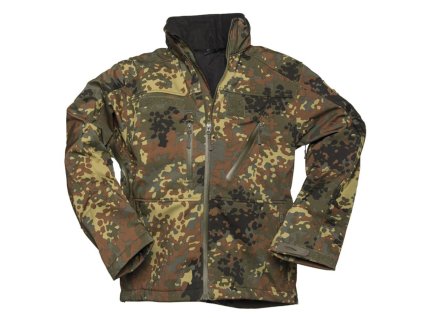 Bunda softshell SCU 14 FLECKTARN (barva FLECKTARN - německé maskovaní, velikost L)