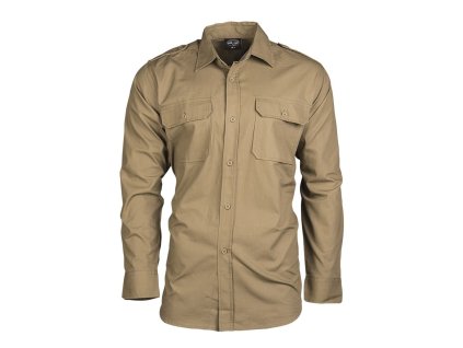 Košile polní na knoflíky rip-stop COYOTE (barva COYOTE BROWN, velikost 3XL)