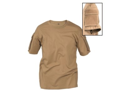 Triko TACTICAL krátký rukáv COYOTE (barva COYOTE BROWN, velikost 3XL)