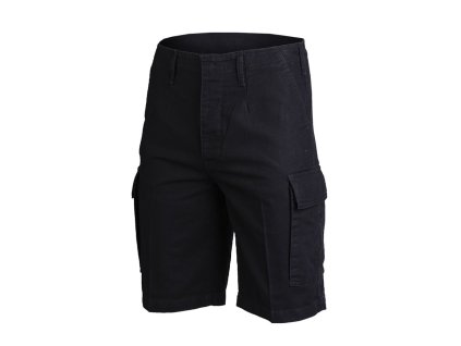 Kraťasy BW typ moleskin předeprané ČERNÉ (barva ČERNÁ - BLACK, velikost L)