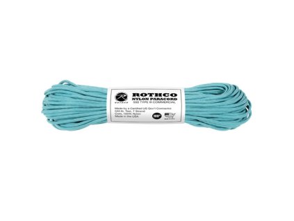Šňůra PARACORD nylon 550LB 30m 4mm TYRKYSOVÁ