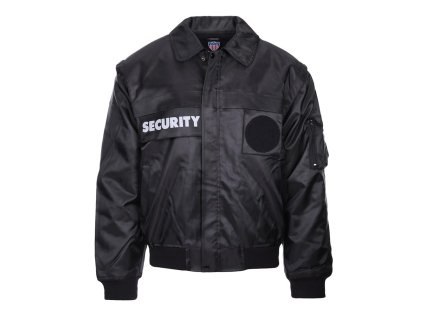 Bunda SECURITY s vložkou a odepín. rukávy ČERNÁ (barva ČERNÁ - BLACK, velikost 3XL)