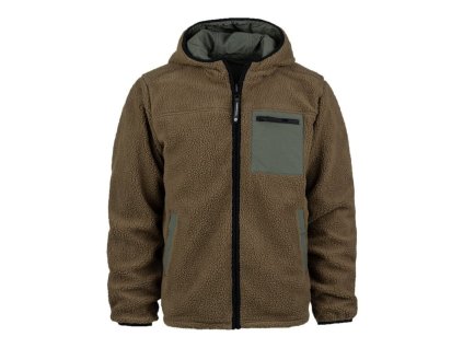 Bunda oboustranná SHERPA SOFTSHELL COYOTE/ZELENÁ (velikost 3XL)