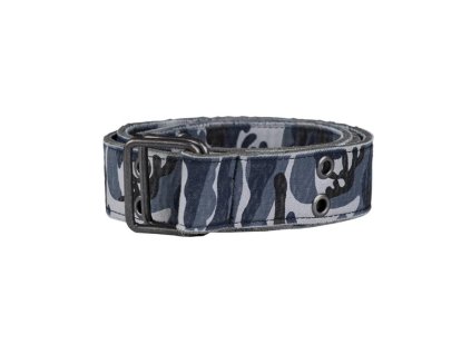 Opasek provlíkací VINTAGE CANVAS 40mm SKY BLUE CAMO (barva URBAN CAMO BLUE, velikost 100)