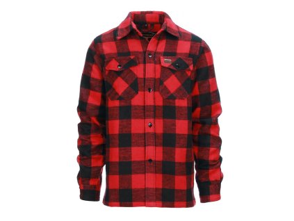 Košile DŘEVORUBECKÁ flanelová ČERVENOČERNÁ (barva ČERVENÁ, velikost 3XL)