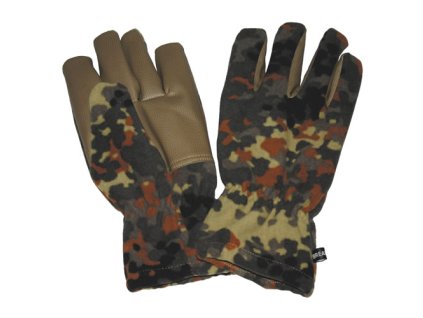Rukavice ALPIN prstové fleece FLECKTARN (barva FLECKTARN - německé maskovaní, velikost 3XL)