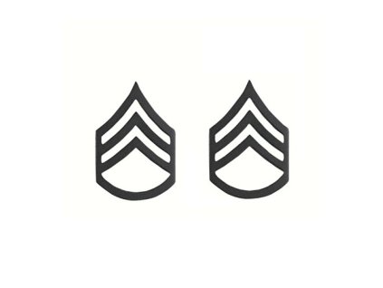 duplicita Odznak hodnosti STAFF SERGEANT SUBDUED ČERNÝ