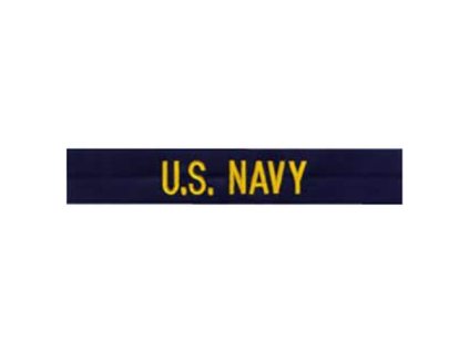 Nášivka "U.S. NAVY" zlatá niť MODRÁ