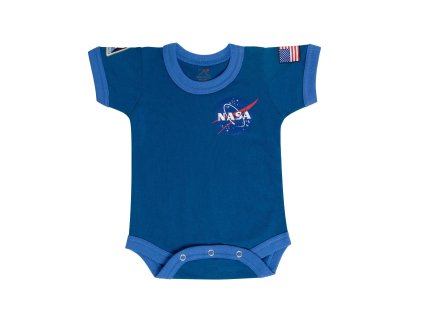 Body dětské NASA MODRÉ (barva MODRÁ, velikost 3-6)