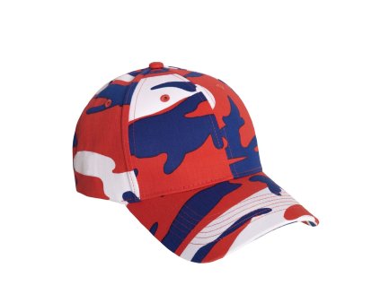 Čepice baseball Supreme Low Red / White / Blue Camo