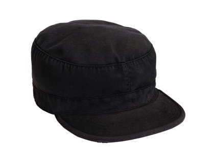 Čepice VINTAGE FATIGUE ČERNÁ (barva ČERNÁ - BLACK, velikost L)