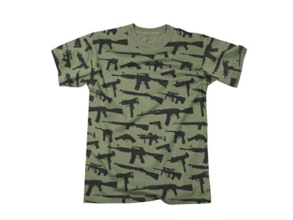 Triko GUNS ZELENÉ (barva ZELENÁ - OLIV, velikost L)