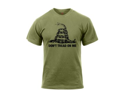 Triko DON´T TREAD ON ME Vintage ZELENÉ (barva ZELENÁ - OLIV, velikost 3XL)