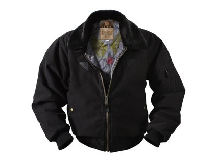 Bunda VINTAGE B-15A BOMBER ČERNÁ (barva ČERNÁ - BLACK, velikost L)