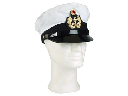 Brigadýrka BW námořní s odznakem BÍLÁ použitá (barva BÍLÁ - WHITE, velikost 54)