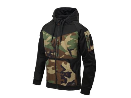 Mikina ROGUE ČERNÁ/US WOODLAND (barva US WOODLAND, velikost 3XL)