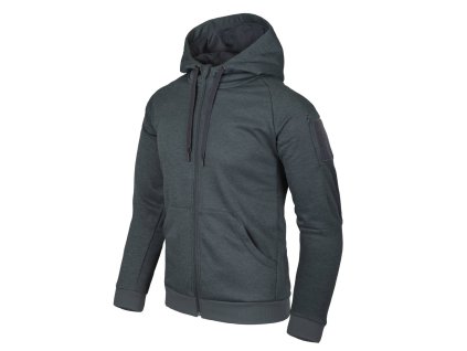Mikina URBAN TACTICAL HOODIE ČERNO/ŠEDÁ MELANŽ (barva MELANŽ, velikost 3XL)