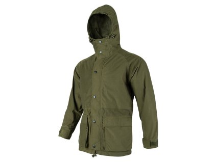 Bunda RANNOCK s kapucí a membránou ZELENÁ (barva ZELENÁ - OLIV, velikost 3XL)