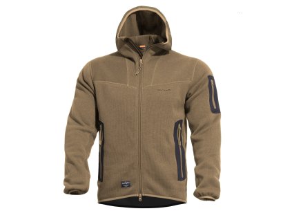 Mikina FLEECE s kapucí FALCON PRO POLARTEC® COYOTE (barva COYOTE BROWN, velikost 3XL)