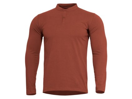 Triko ROMEO HENLEY 2.0 dlouhý rukáv ČERVENÉ (barva ČERVENÁ, velikost 3XL)