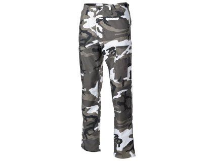 Kalhoty US střih BDU prošité METRO - URBAN (barva URBAN CAMO METRO, velikost L)