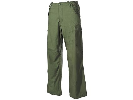 Kalhoty US M65 rip-stop ZELENÉ (barva ZELENÁ - OLIV, velikost M)