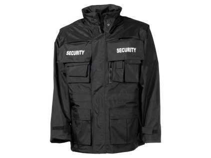Bunda SECURITY nepromokavá ČERNÁ (barva ČERNÁ - BLACK, velikost 3XL)