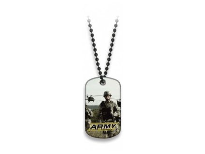 Známka identifikační ARMY s řetízkem