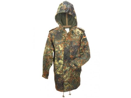 Bunda BW s kapucí a bez vložky FLECKTARN (barva FLECKTARN - německé maskovaní, velikost 3)