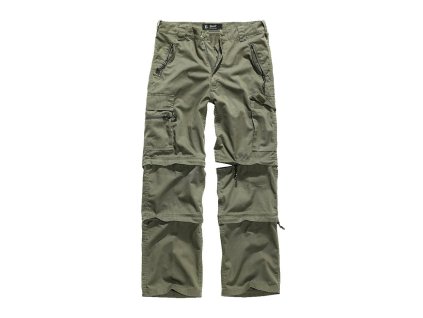 Kalhoty SAVANNAH odepínací ZELENÉ (barva ZELENÁ - OLIV, velikost 3XL)
