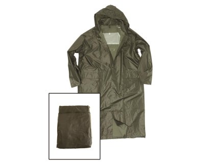 Pláštěnka PES/PVC ZELENÁ (barva ZELENÁ - OLIV, velikost 3XL)