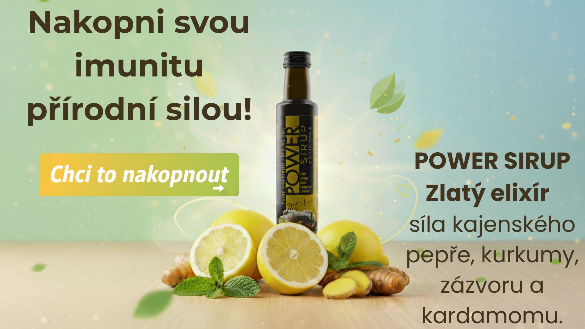 Power sirup Zlatý elixír