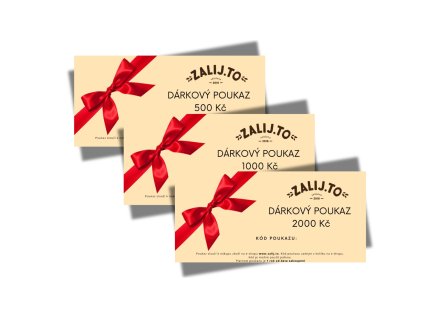 Darkove poukazy produktovka