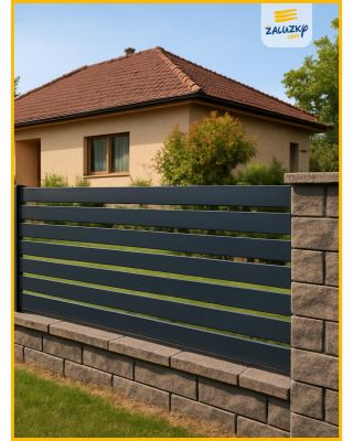 🏡 Elegantní, odolný a bezúdržbový. Hliníkový plot, který dokonale ladí s každým moderním domem 💎 Žádné natírání, žádná rez...