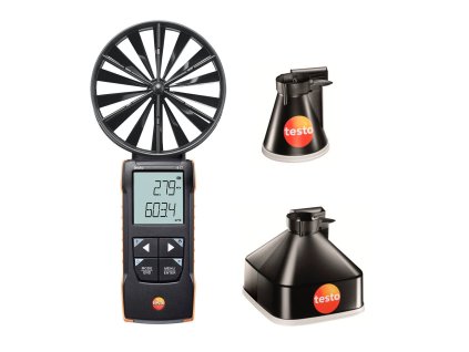 3393 testo 417 sada 1 vrtulkovy anemometr s mericimi trychtyri