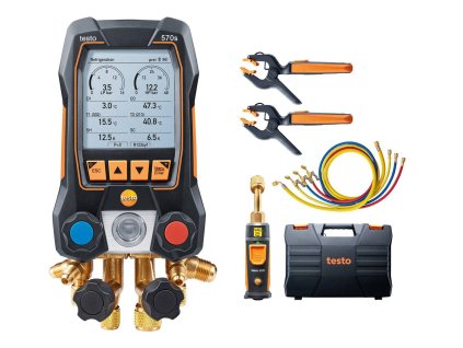Testo 570s - chytrá sada pro vakuum s plnicími hadicemi