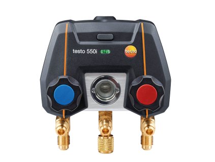 testo 550i - Aplikací ovládaný digitální servisní přístroj s Bluetooth a 2cestným blokem ventilů