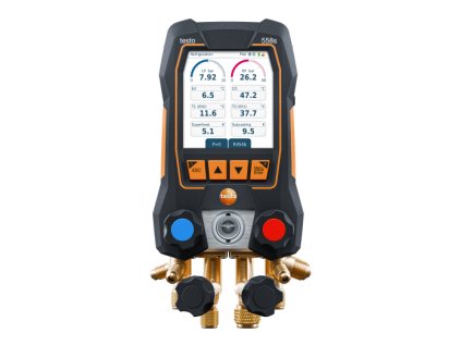testo 558s - Digitální servisní přístroj se čtyřcestným ventilovým blokem a intuitivním dotykovým displejem