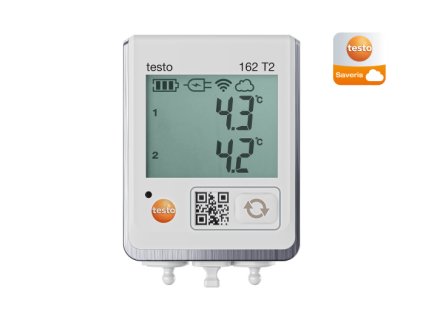 testo 162 T2 - Online záznamník s displejem a 2 přípojkami pro NTC teplotní sondy